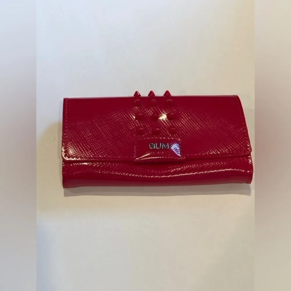 Women’s Gianni Chiarini GUM Pink Purse Clutch No Strap Snaps Open Made in Italy - Picture 1 of 10